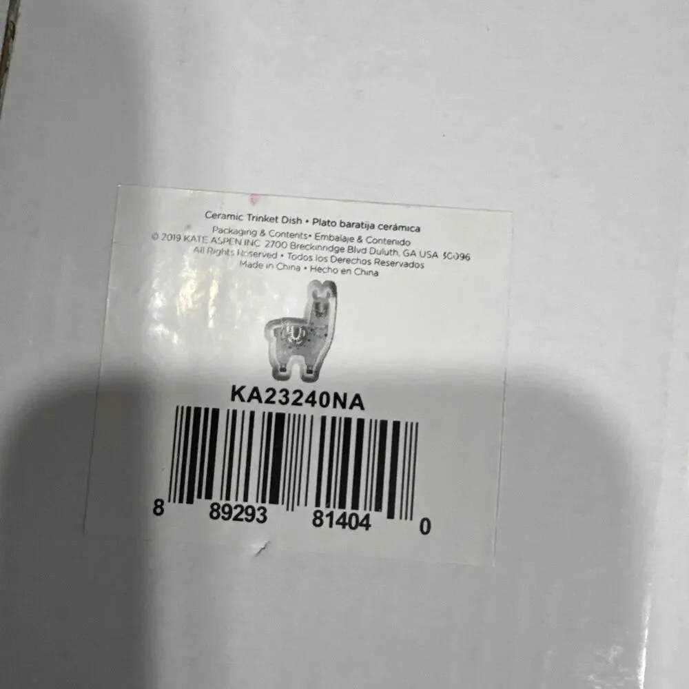 Kate Aspen Llama Trinket Dish Tray Jewerly Decorative Coins